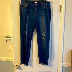 Crown and Ivy medium-dark rinse jeans size 12